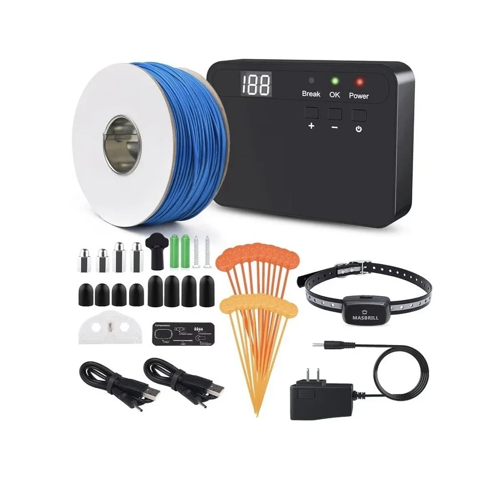 Electric Dog Fence System. 2 Collar Water Proof And Rechargeable - NEW IN BOX